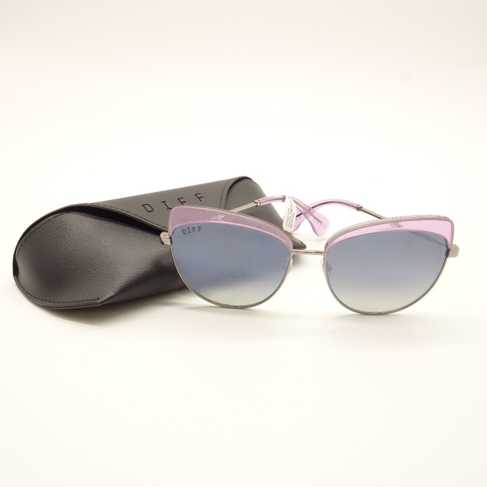 NWT DIFF Izzy Cat Eye Amethyst Sunglasses